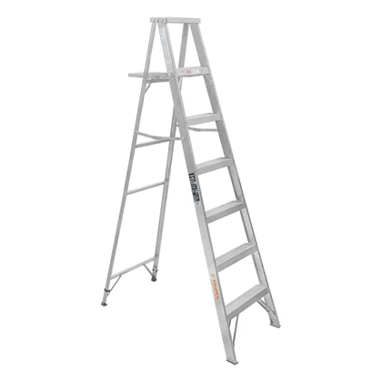 Escalera de tijera 100% aluminio tipo lll 6 peldaños, TRUPER
