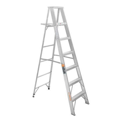 Escalera de tijera 100% aluminio tipo ll 6 peldaños, TRUPER