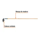Azadón jardinero Classic, mango de madera 54', TRUPER 2