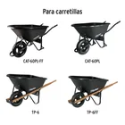 Concha plástica para carretillas CAT-60PL y TP-6/FF, TRUPER 4