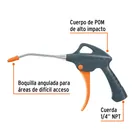 Pistola plástica para sopletear, cuerpo de POM, TRUPER 2
