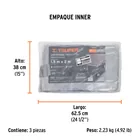 Lona de polietileno reforzada 1.5x2 m, gris, 180g/m2, TRUPER 4