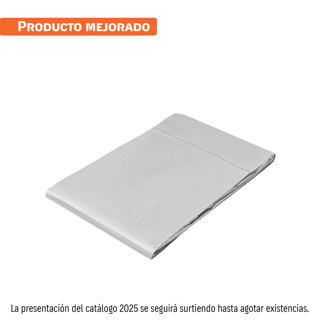 Lona de polietileno reforzada 3 x 5 m, gris, 180g/m2, TRUPER