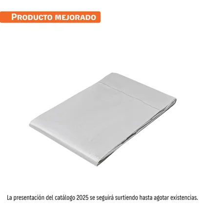 Lona de polietileno reforzada 3 x 5 m, gris, 180g/m2, TRUPER