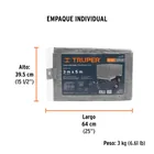 Lona de polietileno reforzada 3 x 5 m, gris, 180g/m2, TRUPER 5