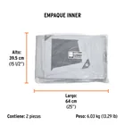 Lona de polietileno reforzada 3 x 5 m, gris, 180g/m2, TRUPER 6