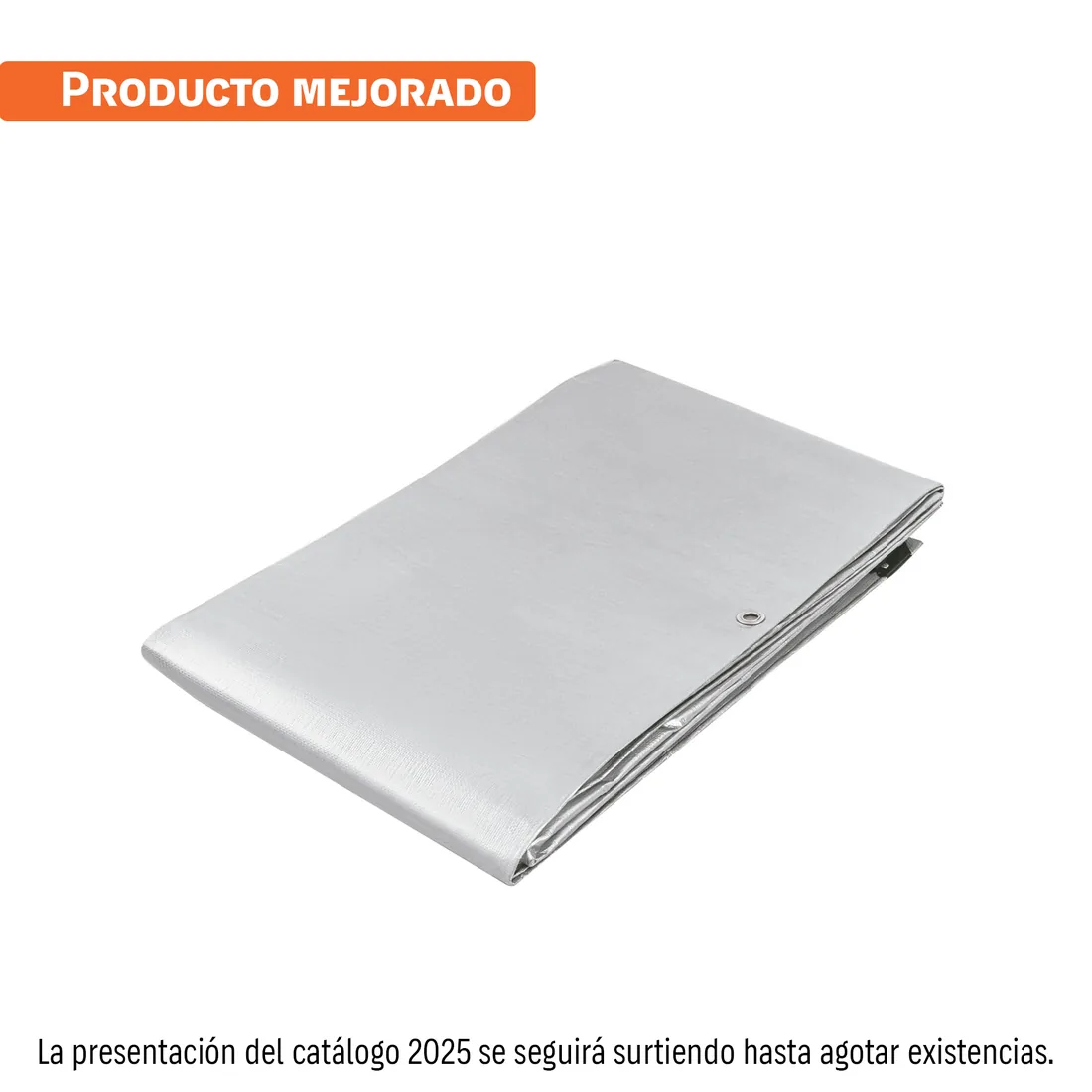 Lona de polietileno reforzada 3 x 6 m, gris, 180g/m2, TRUPER