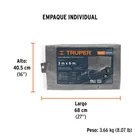 Lona de polietileno reforzada 3 x 6 m, gris, 180g/m2, TRUPER 5