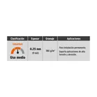 Lona de polietileno reforzada 4 x 7 m, gris, 180g/m2, TRUPER 3