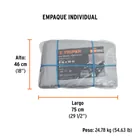 Lona de polietileno reforzada 9x14 m, gris, 180g/m2, TRUPER 5