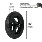 Carretilla 6 ft3 imponchable, bastidores madera, TRUPER 3