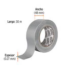 Cinta para ducto 30m x 48mm, espesor 0.27mm, EXPERT 3