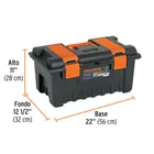 Caja para herramienta de 22' con compartimentos, TRUPER 3