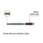Lima plana muza 10' con mango Comfort Grip, TRUPER 2