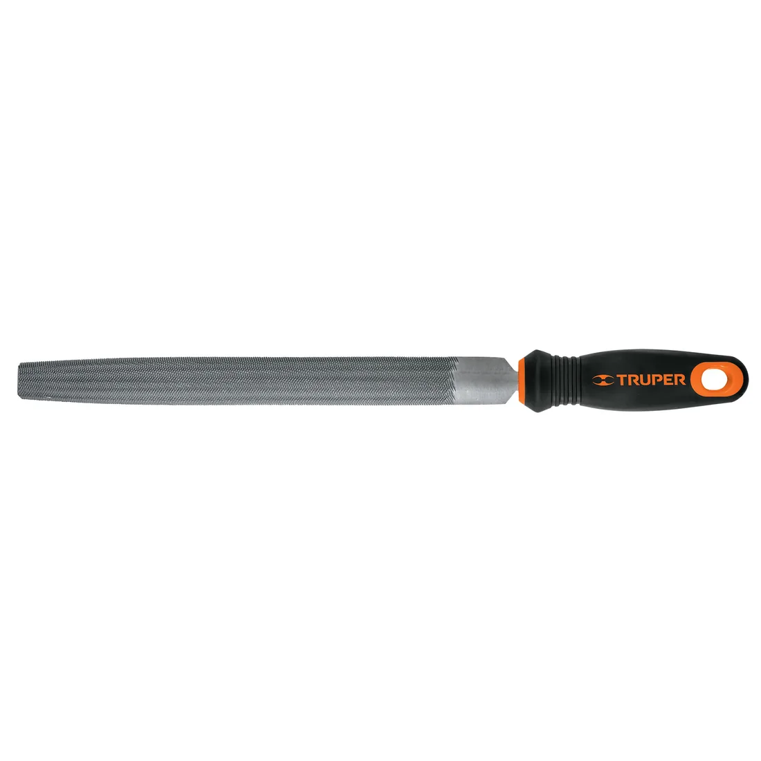 Lima media caña bastarda 10' con mango Comfort Grip, TRUPER