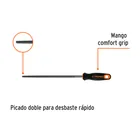 Lima redonda bastarda 10' con mango Comfort Grip, TRUPER 2