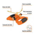 Aspersor metálico de 3 brazos con base plástica, TRUPER 2