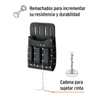 Porta herramientas de cuero con 11 compartimentos, TRUPER 2