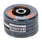 Disco laminado 4', grano 40 centro 5/8', fibra, TRUPER 4