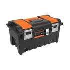 Caja p/herramienta 19' c/compartimentos y broches metálicos 1