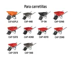 Chumaceras para carretillas de 1 llanta EXPERT/TRUPER/PRETUL 3
