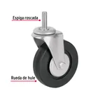 Rodaja hule 4', con espiga roscada, carga 50kg, FIERO 3
