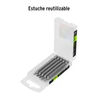 Estuche con 5 puntas de cruz PH0 largo 3', TRUPER EXPERT 4