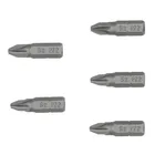 Estuche con 5 puntas pozidriv PZ2 largo 1', TRUPER EXPERT 2