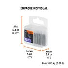 Estuche con 5 puntas pozidriv PZ2 largo 1', TRUPER EXPERT 6