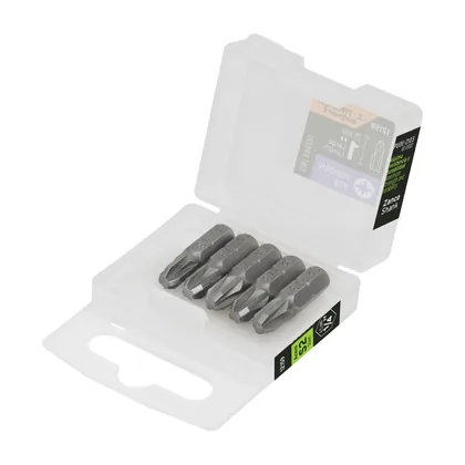 Estuche con 5 puntas pozidriv PZ3 largo 1', TRUPER EXPERT