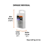 Estuche con 5 puntas pozidriv PZ1 largo 2', TRUPER EXPERT 6