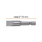 Estuche con 5 puntas planas de 3/8' largo 2', TRUPER EXPERT 3