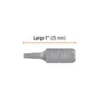 Estuche con 5 puntas torx T10 largo 1', TRUPER EXPERT 3