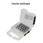 Estuche con 5 puntas torx T15 largo 1', TRUPER EXPERT 4
