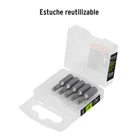 Estuche con 5 puntas torx T20 largo 1', TRUPER EXPERT 4