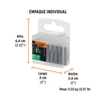 Estuche con 5 puntas torx T25 largo 1', TRUPER EXPERT 6