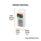 Estuche con 5 puntas torx T8 largo 2', TRUPER EXPERT 6