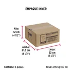 Rodaja de polietileno 2-1/2 placa giratoria con balero FIERO 4