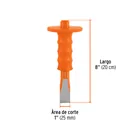 Cincel de corte frío 1 x 8' con grip, TRUPER 3