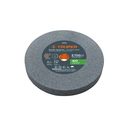 Rueda abrasiva p/esmeril 10'x32mm, óxido aluminio, grano 60