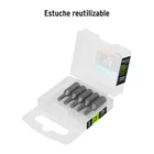 Estuche con 5 puntas hexagonales de 3 mm largo 1', EXPERT 4