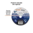 Disco abrasivo de corte preciso acero inox 9' x 2 mm, TRUPER 3