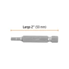 Estuche con 5 puntas hexagonales de 1/8mm largo 2', EXPERT 3