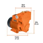 Bomba periférica autocebante 1HP, uso agrícola, TRUPER 4