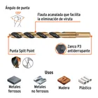 Broca HSS 7/16' Trugold para metal, TRUPER EXPERT 3
