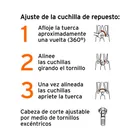 Cuchillas de repuesto para cortapernos 30', TRUPER 2