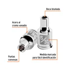 Dado de 5/32', 6 puntas, cuadro 1/4', TRUPER 2