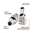 Dado de 3/16', 6 puntas, cuadro 1/4', TRUPER 2