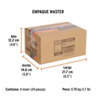 Dado de 11/32', 6 puntas, cuadro 1/4', TRUPER 7