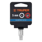 Dado de 5 mm, 6 puntas, cuadro 1/4', TRUPER 4